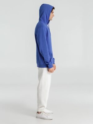 Толстовка с капюшоном унисекс Hoodie, ярко-синий меланж — изображение 13