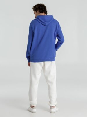 Толстовка с капюшоном унисекс Hoodie, ярко-синий меланж — изображение 14