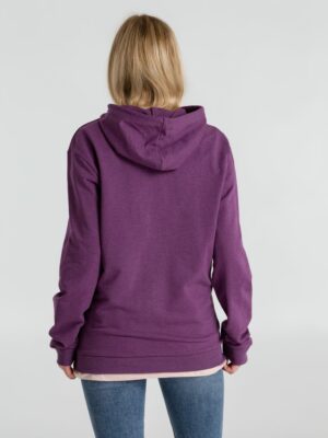 Толстовка с капюшоном унисекс Hoodie, фиолетовый меланж — изображение 7