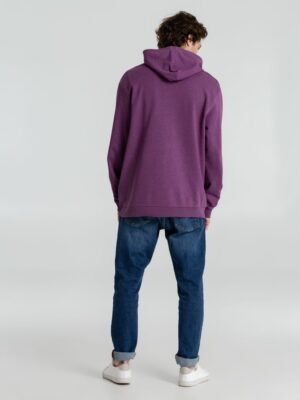 Толстовка с капюшоном унисекс Hoodie, фиолетовый меланж — изображение 15