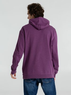 Толстовка с капюшоном унисекс Hoodie, фиолетовый меланж — изображение 12