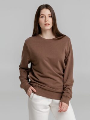 Свитшот унисекс BNC Inspire (Organic), коричневый (мокко) — изображение 9