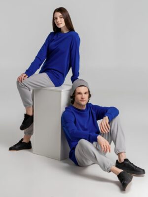 Свитшот унисекс BNC Inspire (Organic), ярко-синий — изображение 11