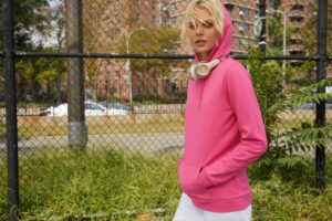 Толстовка с капюшоном женская Hoodie, темно-синяя — изображение 5
