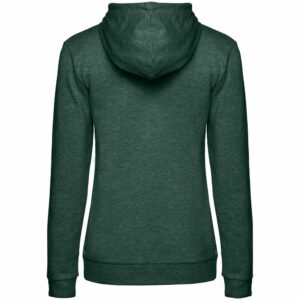 Толстовка с капюшоном женская Hoodie, темно-зеленый меланж — изображение 2