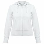 Толстовка женская Hooded Full Zip белая