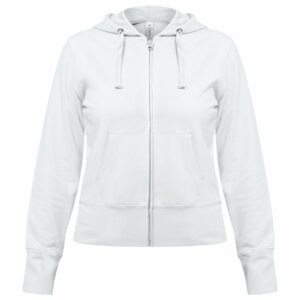 Толстовка женская Hooded Full Zip белая