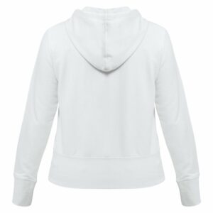 Толстовка женская Hooded Full Zip белая — изображение 3