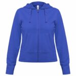 Толстовка женская Hooded Full Zip ярко-синяя