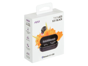 Наушники HIPER TWS Lazo X31 Black (HTW-LX31) Bluetooth 5.3 гарнитура, Черный — изображение 5
