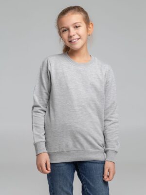 Свитшот детский Toima Kids, серый меланж — изображение 9