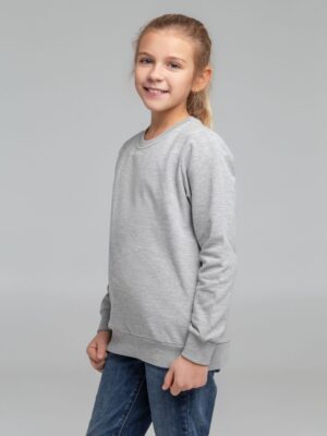 Свитшот детский Toima Kids, серый меланж — изображение 10