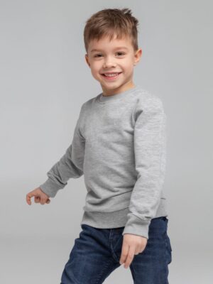 Свитшот детский Toima Kids, серый меланж — изображение 6