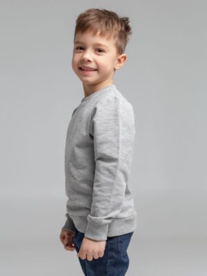 Свитшот детский Toima Kids, серый меланж — изображение 7