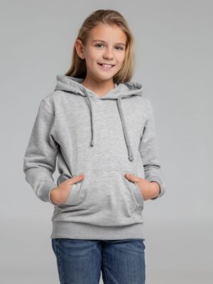 Толстовка с капюшоном детская Kirenga Kids, серый меланж — изображение 9