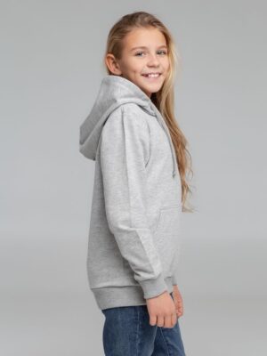 Толстовка с капюшоном детская Kirenga Kids, серый меланж — изображение 10