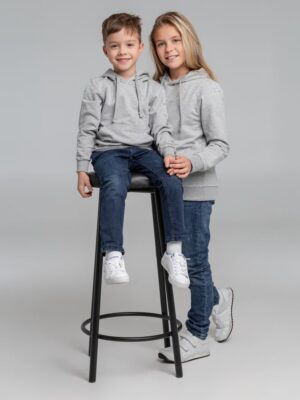 Толстовка с капюшоном детская Kirenga Kids, серый меланж — изображение 12