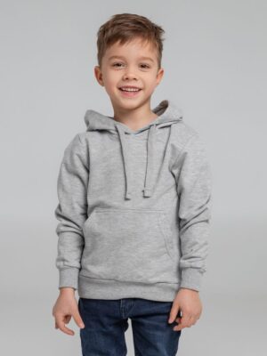 Толстовка с капюшоном детская Kirenga Kids, серый меланж — изображение 6