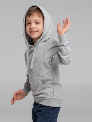 Толстовка с капюшоном детская Kirenga Kids, серый меланж — изображение 7
