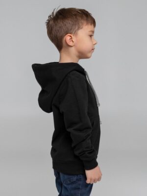 Толстовка с капюшоном детская Kirenga Kids, черная — изображение 10