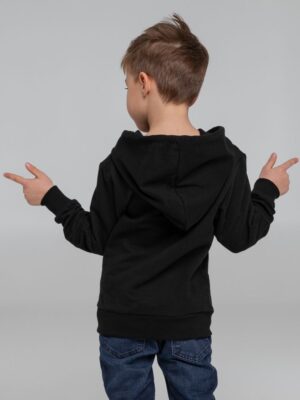 Толстовка с капюшоном детская Kirenga Kids, черная — изображение 11