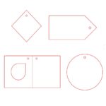 Этикетка бумажная на заказ Paper, M