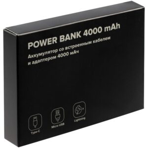 Внешний аккумулятор Easy Trick Comfort 4000 мАч, черный — изображение 11