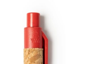 Ручка шариковая COMPER Eco-line с корпусом из пробки, натуральный/красный — изображение 4