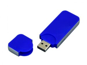 USB-флешка на 16 Гб в стиле I-phone, прямоугольнй формы, синий — изображение 2