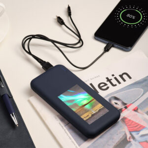 Внешний аккумулятор с подсветкой Luce 10000 mAh, синий — изображение 13