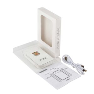 Внешний аккумулятор с подсветкой, Starlight PB, 5000 mAh, белый — изображение 4
