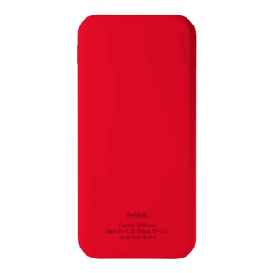 Внешний аккумулятор с подсветкой Luce 10000 mAh, красный — изображение 3