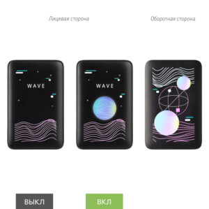 Внешний аккумулятор с цветной подсветкой Ancor Max 5000 mAh, черный — изображение 7