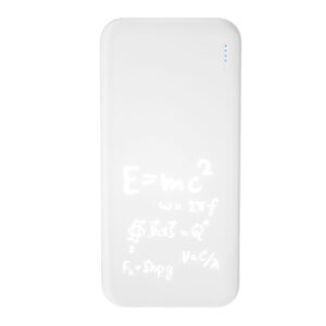 Внешний аккумулятор с подсветкой Luce 10000 mAh, белый — изображение 13