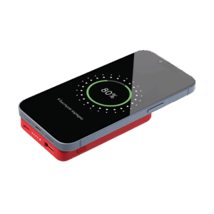 Внешний аккумулятор Largo PD 5000mAh с функцией беспроводной зарядки 15W, красный — изображение 8