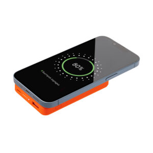 Внешний аккумулятор Largo PD 5000mAh с функцией беспроводной зарядки 15W, оранжевый — изображение 8