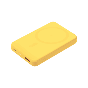 Внешний аккумулятор Largo PD 5000mAh с функцией беспроводной зарядки 15W, желтый