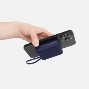 Внешний аккумулятор с подсветкой Ritter PD 10000mAh с функцией беспроводной зарядки 15W, синий — изображение 12
