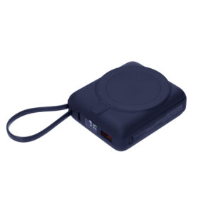 Внешний аккумулятор с подсветкой Ritter PD 10000mAh с функцией беспроводной зарядки 15W, синий — изображение 2