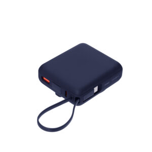 Внешний аккумулятор с подсветкой Ritter PD 10000mAh с функцией беспроводной зарядки 15W, синий — изображение 3