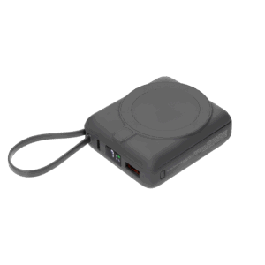 Внешний аккумулятор с подсветкой Ritter PD 10000mAh с функцией беспроводной зарядки 15W, серый