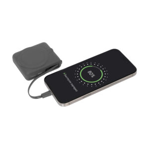 Внешний аккумулятор с подсветкой Ritter PD 10000mAh с функцией беспроводной зарядки 15W, серый — изображение 8