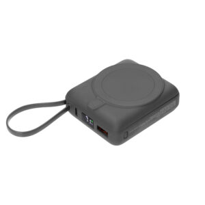 Внешний аккумулятор с подсветкой Ritter PD 10000mAh с функцией беспроводной зарядки 15W, серый — изображение 2