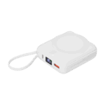 Внешний аккумулятор с подсветкой Ritter PD 10000mAh с функцией беспроводной зарядки 15W, белый