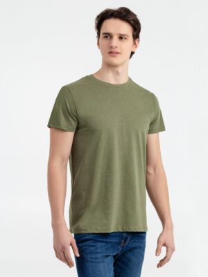 Футболка мужская Regent Fit 150, меланж хаки — изображение 2