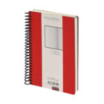 Ежедневник недатированный на спирали А5 Agenda, красный (Р)