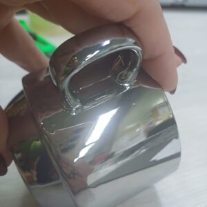 Серебряная чайная пара: чашка на 250 мл с блюдцем — изображение 4