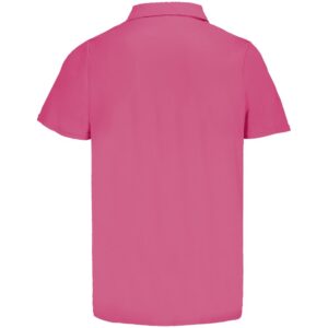 Рубашка поло унисекс Pitcher, розовая (ribbon pink) — изображение 2