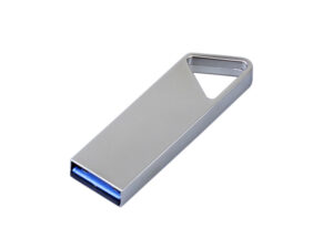 USB 3.0-флешка на 32 Гб с мини чипом, компактный дизайн, отверстие треугольной формы для цепочки — изображение 2