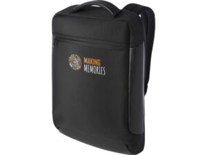 Expedition Pro компактный рюкзак для ноутбука 15,6 из переработанных материалов, 12 л - Черный — изображение 7